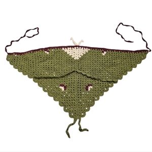 Handmade Crocheted Luna Moth Bandana – One Of A Kind